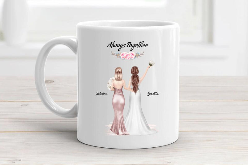 Beste Freundin Hochzeit Geschenk Tasse für Braut - Cantty