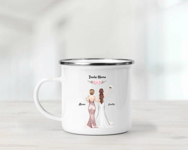 Brautmutter Danke Geschenk Tasse personalisiert von Braut - Cantty