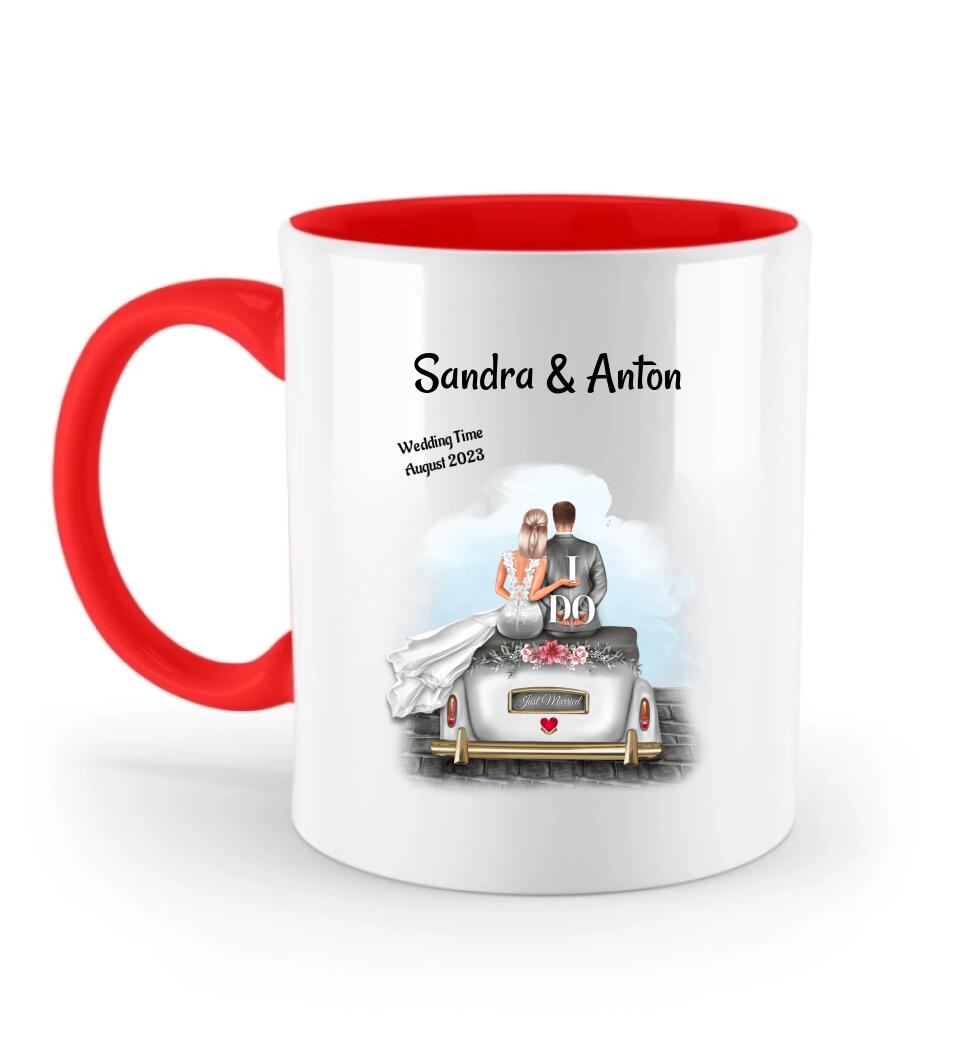 Tasse Brautpaar Geschenk personalisiert - Cantty