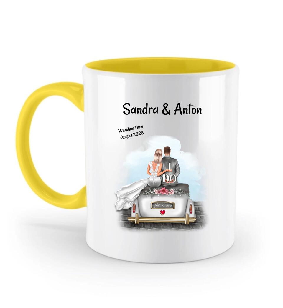 Tasse Brautpaar Geschenk personalisiert - Cantty