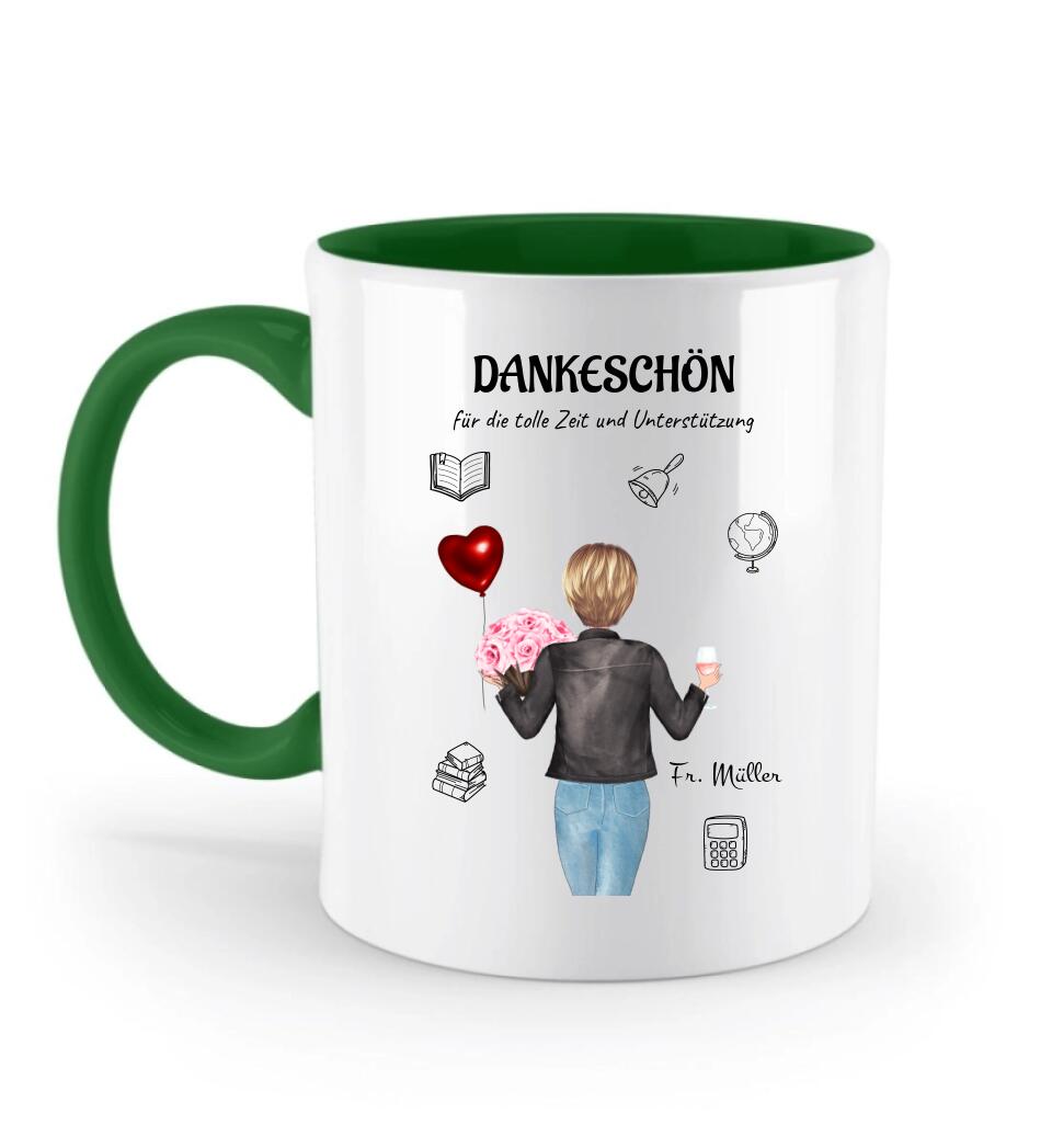 Danke Geschenk Tasse Lehrerin & Erzieherin personalisiert - Cantty