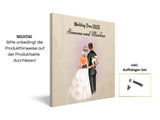 Brautpaar Geschenkidee Holdruck Bild personalisiert - Cantty