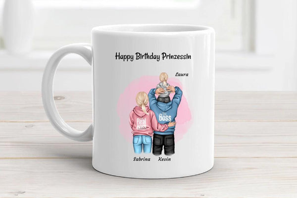 Mädchen Geburtstagsgeschenk Tasse von Eltern personalisiert - Cantty