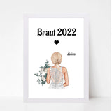 Braut Poster Geschenkidee personalisiert - Cantty