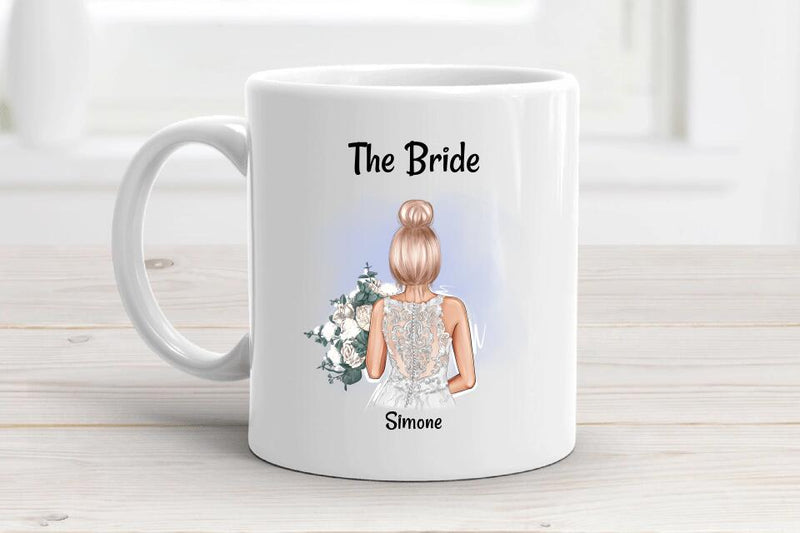 Tasse für Braut Geschenk personalisiert Name & Spruch - Cantty