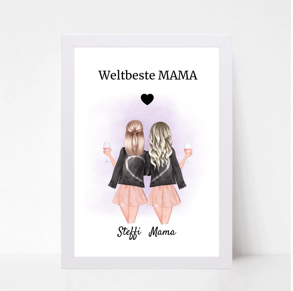 Bild Mutter Tochter Geschenkidee personalisiert - Cantty