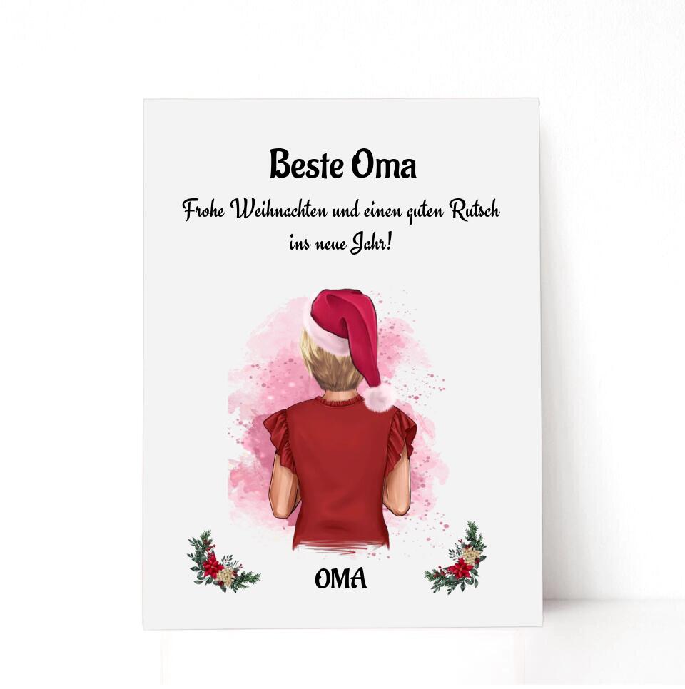 Oma Acrylglas Weihnachtsgeschenk selber gestalten - Cantty