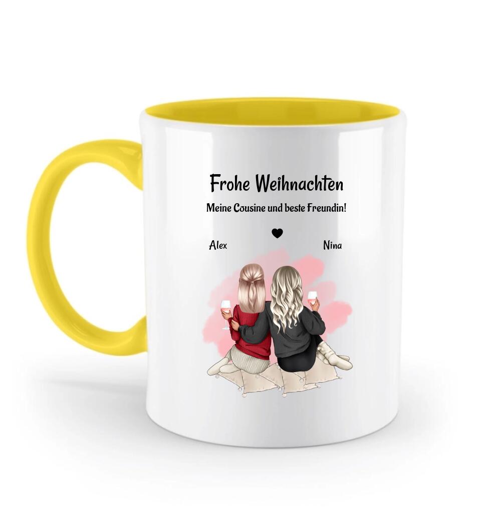 Weihnachtsgeschenk Tasse für die Lieblingscousine gestalten - Cantty