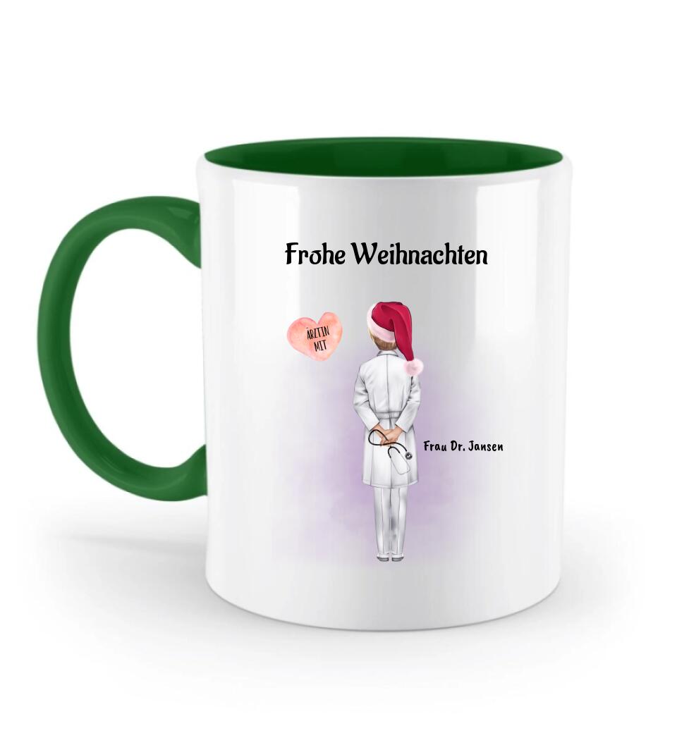Ärztin Tasse Weihnachtsgeschenk personalisiert - Cantty