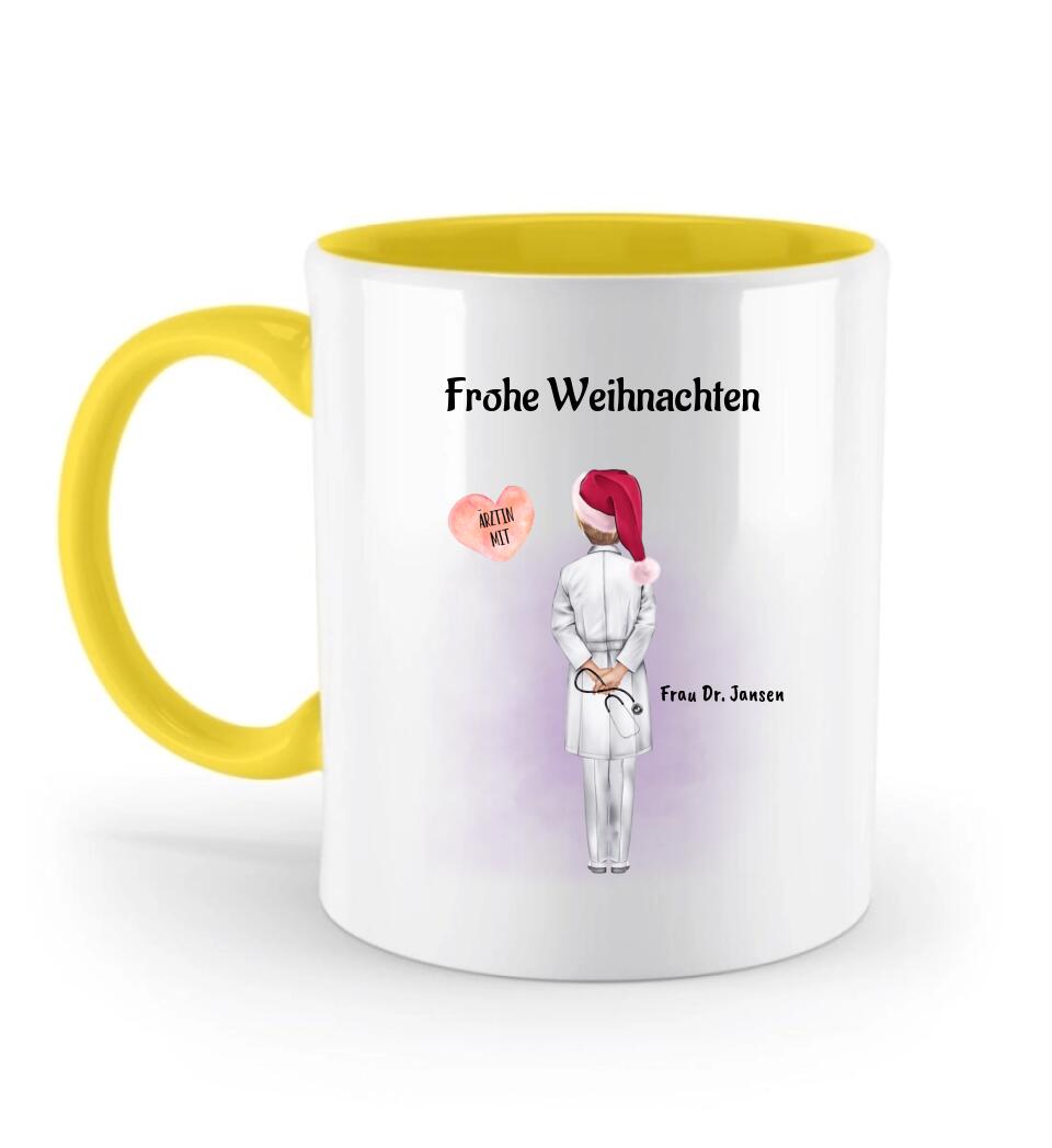 Ärztin Tasse Weihnachtsgeschenk personalisiert - Cantty