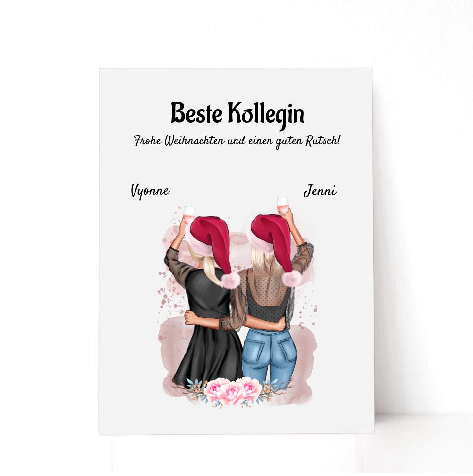 Lieblingskollegin Geschenk zu Weihnachten Acrylglas Bild - Cantty