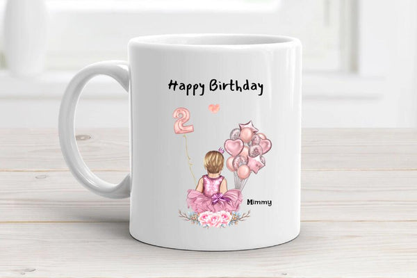 Tasse Geschenk für 2 jähriges Mädchen zum Geburtstag - Cantty