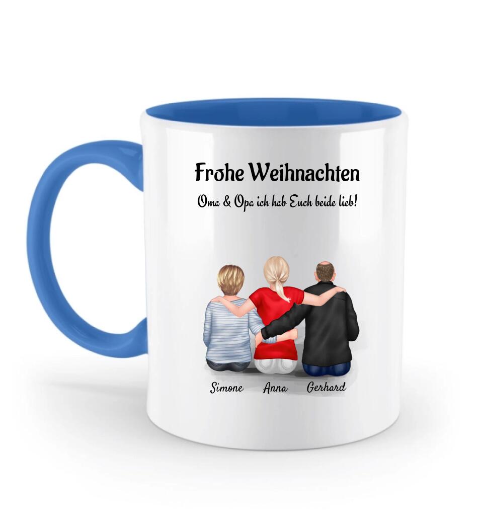 Weihnachtsgeschenk Tasse Opa & Oma von Enkelin - Cantty