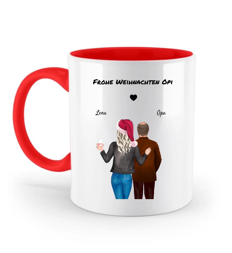 Opa personalisierte Tasse zu Weihnachten - Cantty