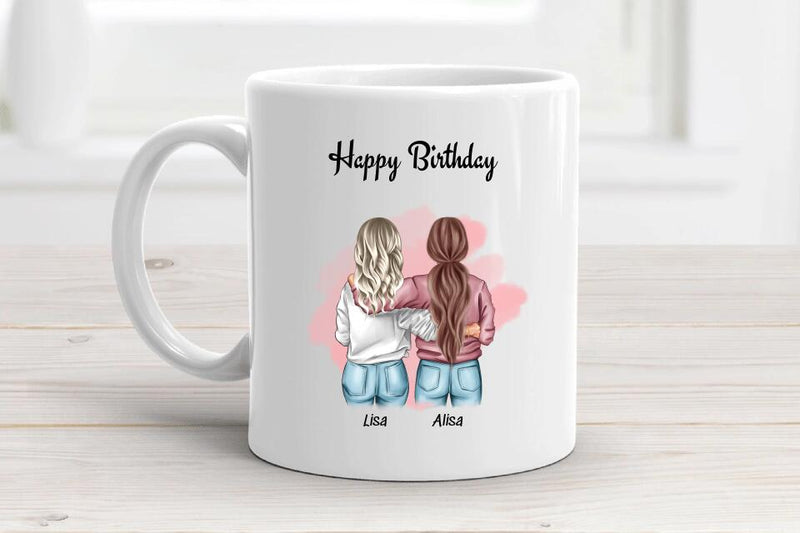 Beste Freundin Geburtstagswünsche Tasse Geschenk - Cantty