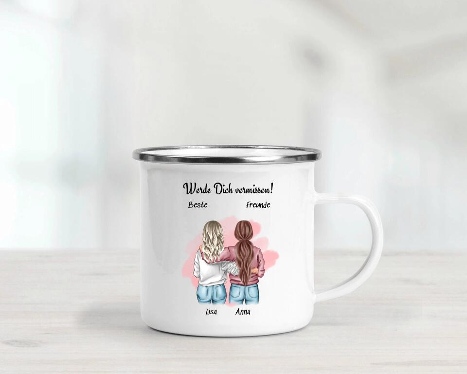 Beste Freundin Tasse Geschenk zum Abschied personalisiert - Cantty