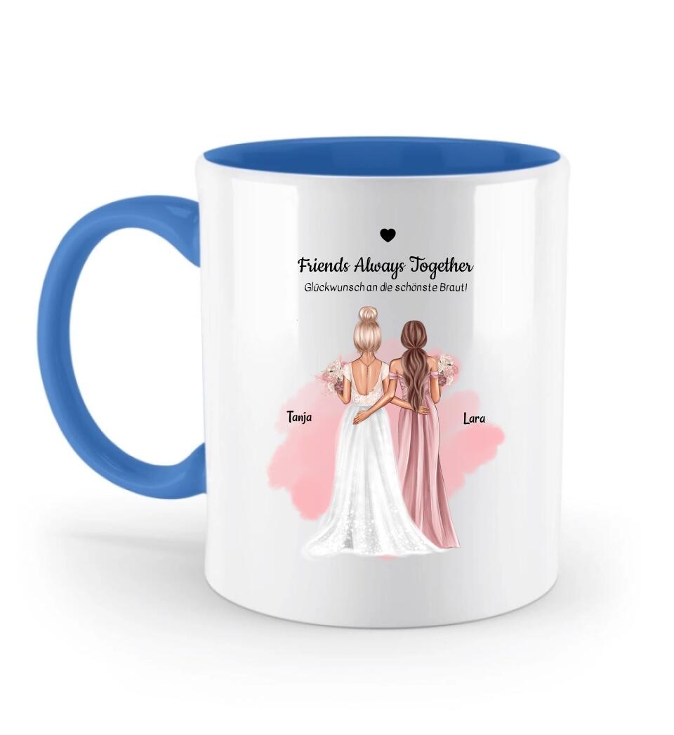 Tasse beste Freundin Hochzeit & JGA personalisiert - Cantty