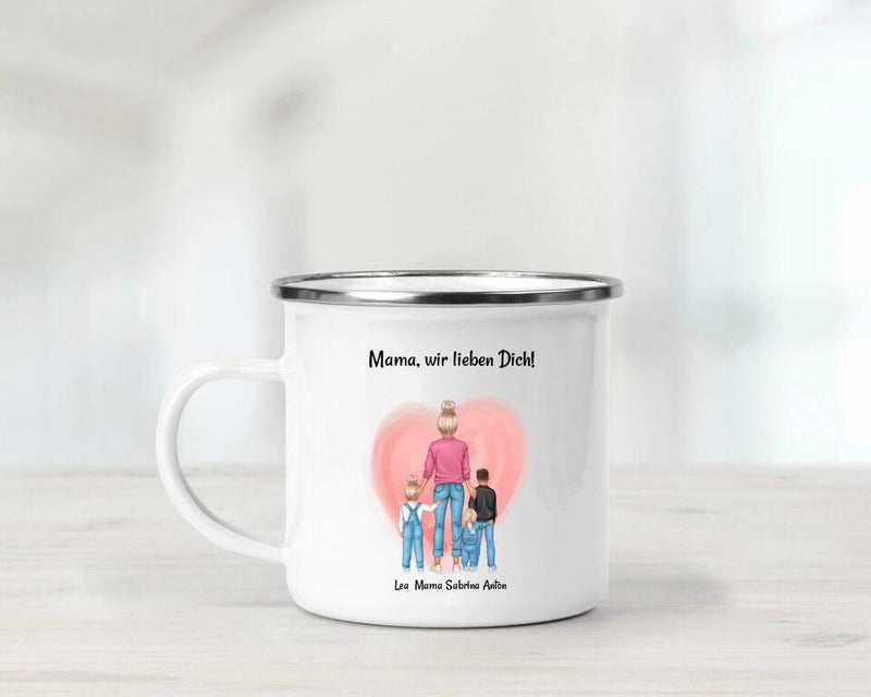 Geschenk Tasse für Mama von Kinder zum Geburtstag & Muttertag personalisiert - Cantty