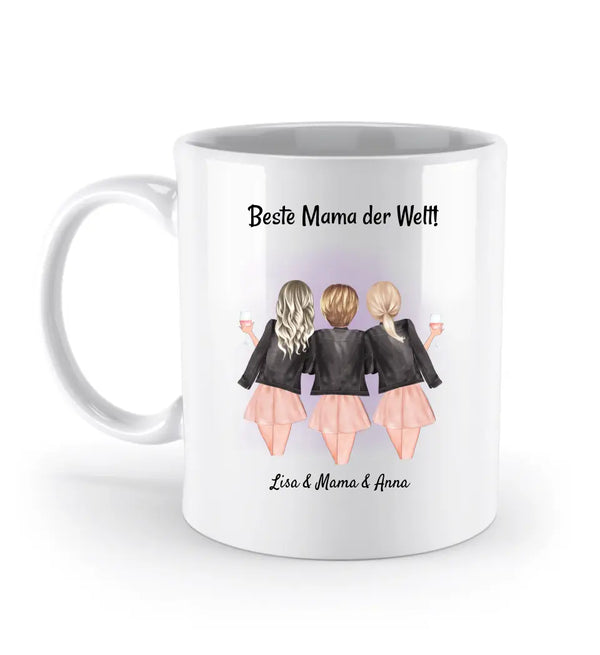 Mutter und 2 Töchter Tasse Geschenk