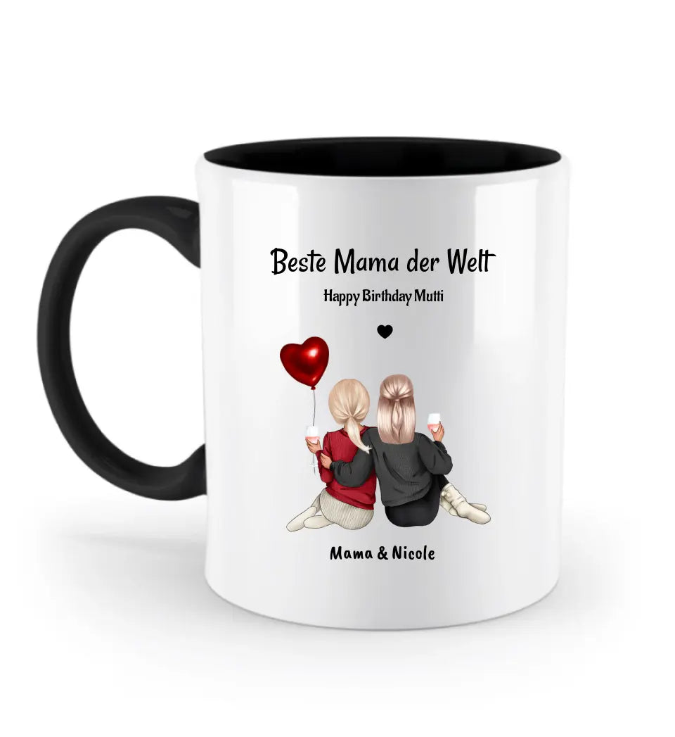Mama Tochter Tasse Geschenk personalisiert - Cantty