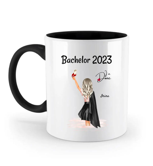 Bachelor Abschlussgeschenk für Sie Tasse personalisiert