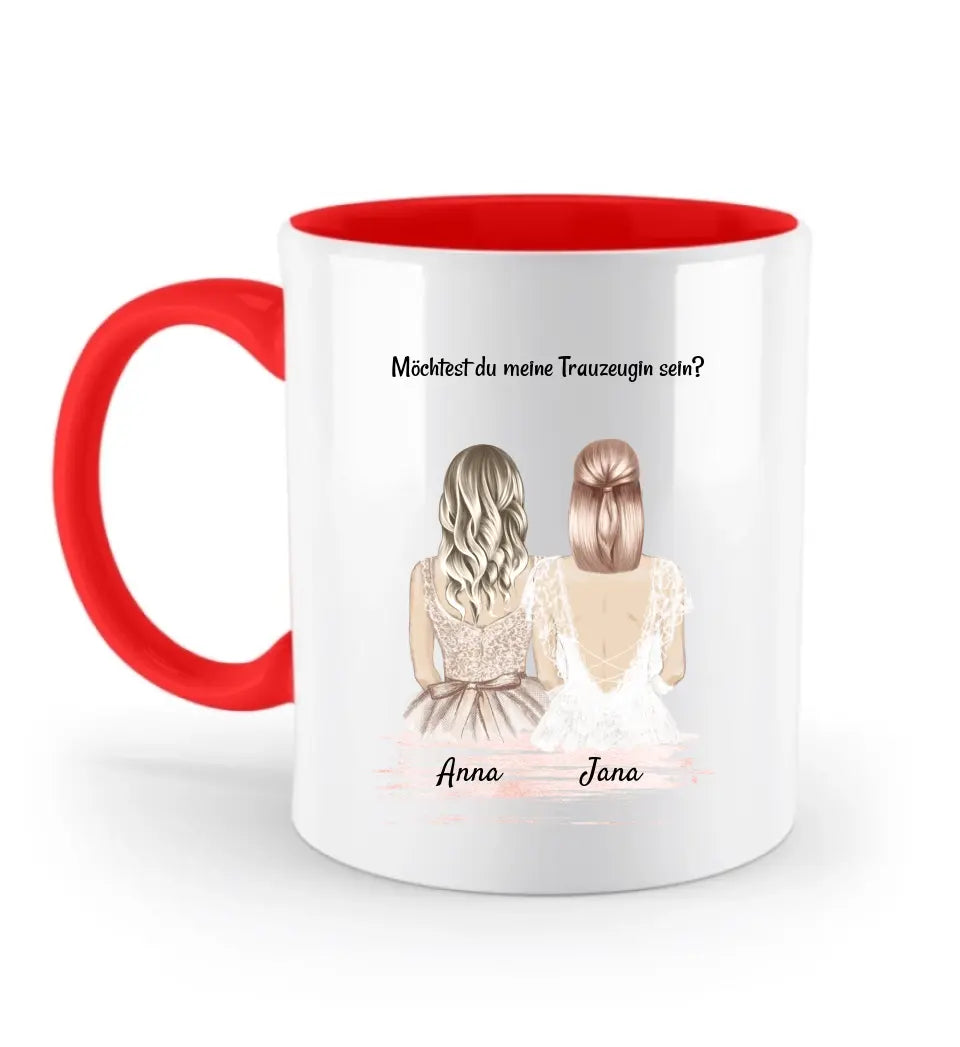 Trauzeugin Fragen Tasse Geschenk - Cantty