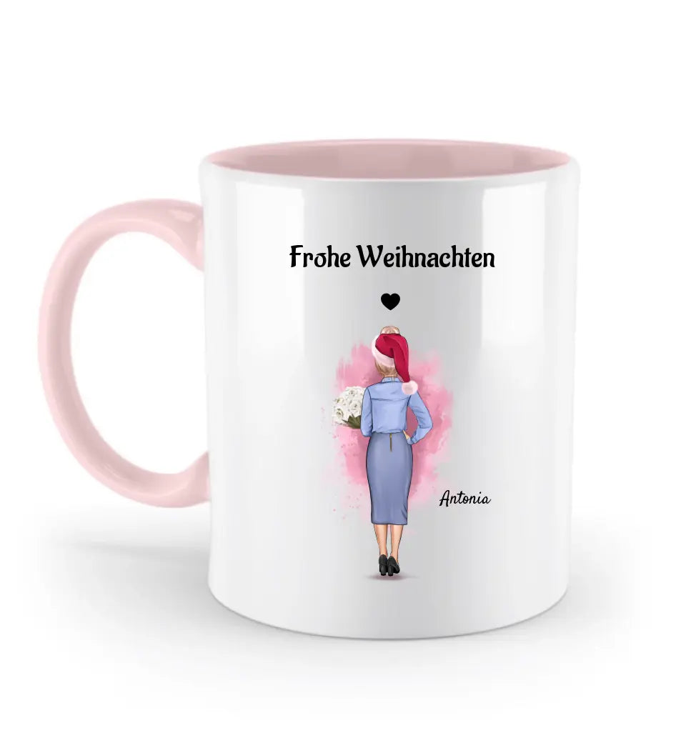 Chefin personalisierte Tasse Weihnachtsgeschenk - Cantty