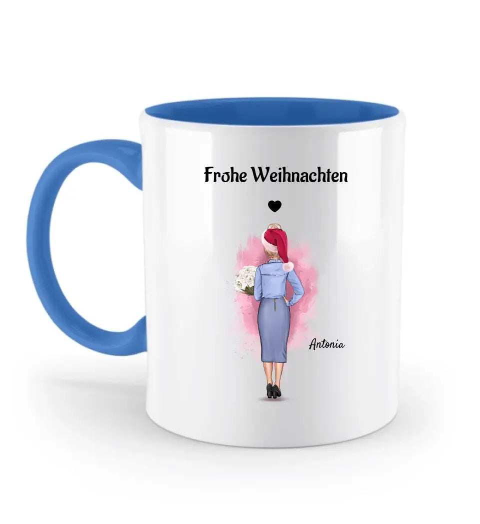 Chefin personalisierte Tasse Weihnachtsgeschenk - Cantty