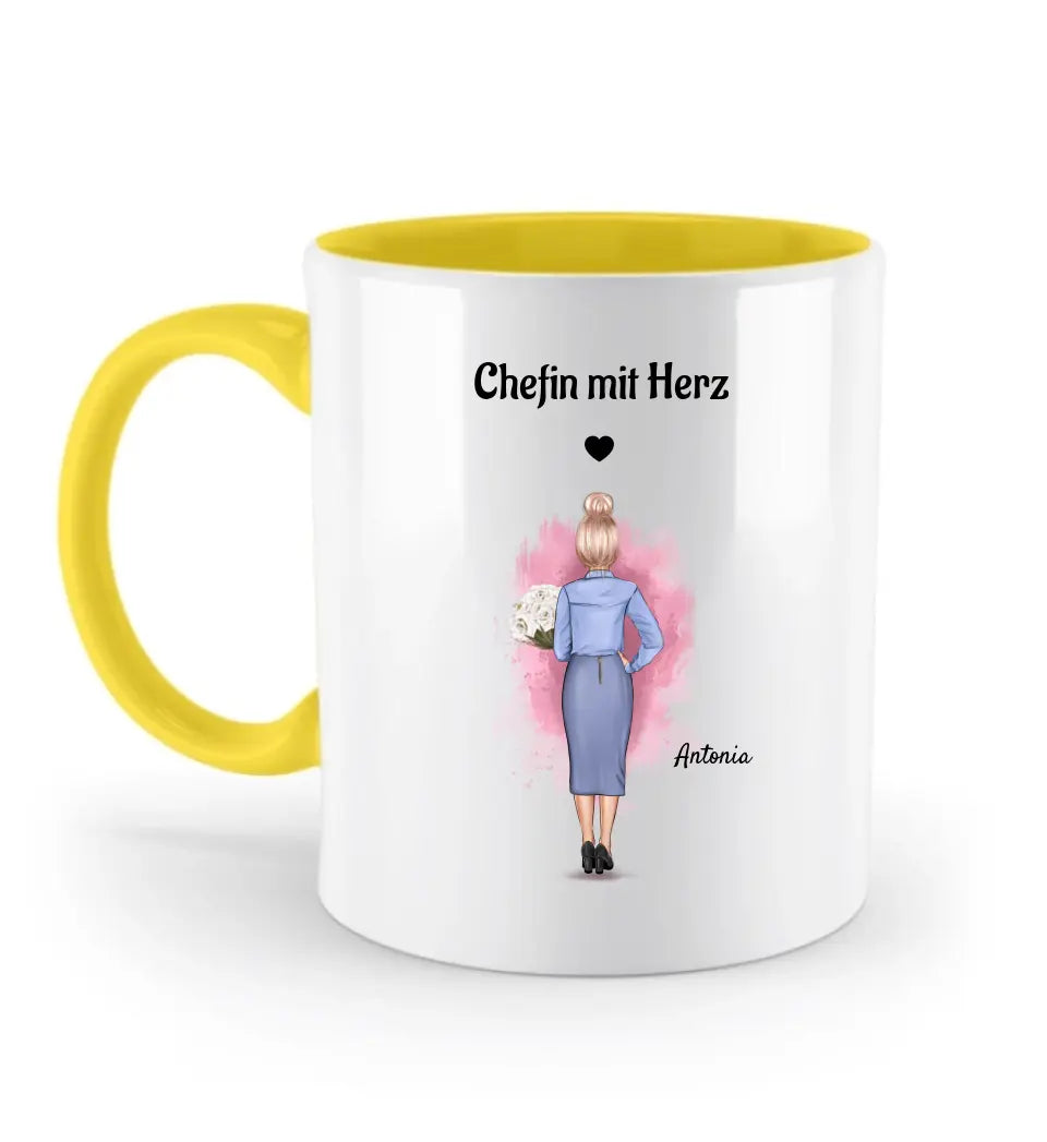 Beste Chefin Tasse Geschenk mit Name personalisiert - Cantty