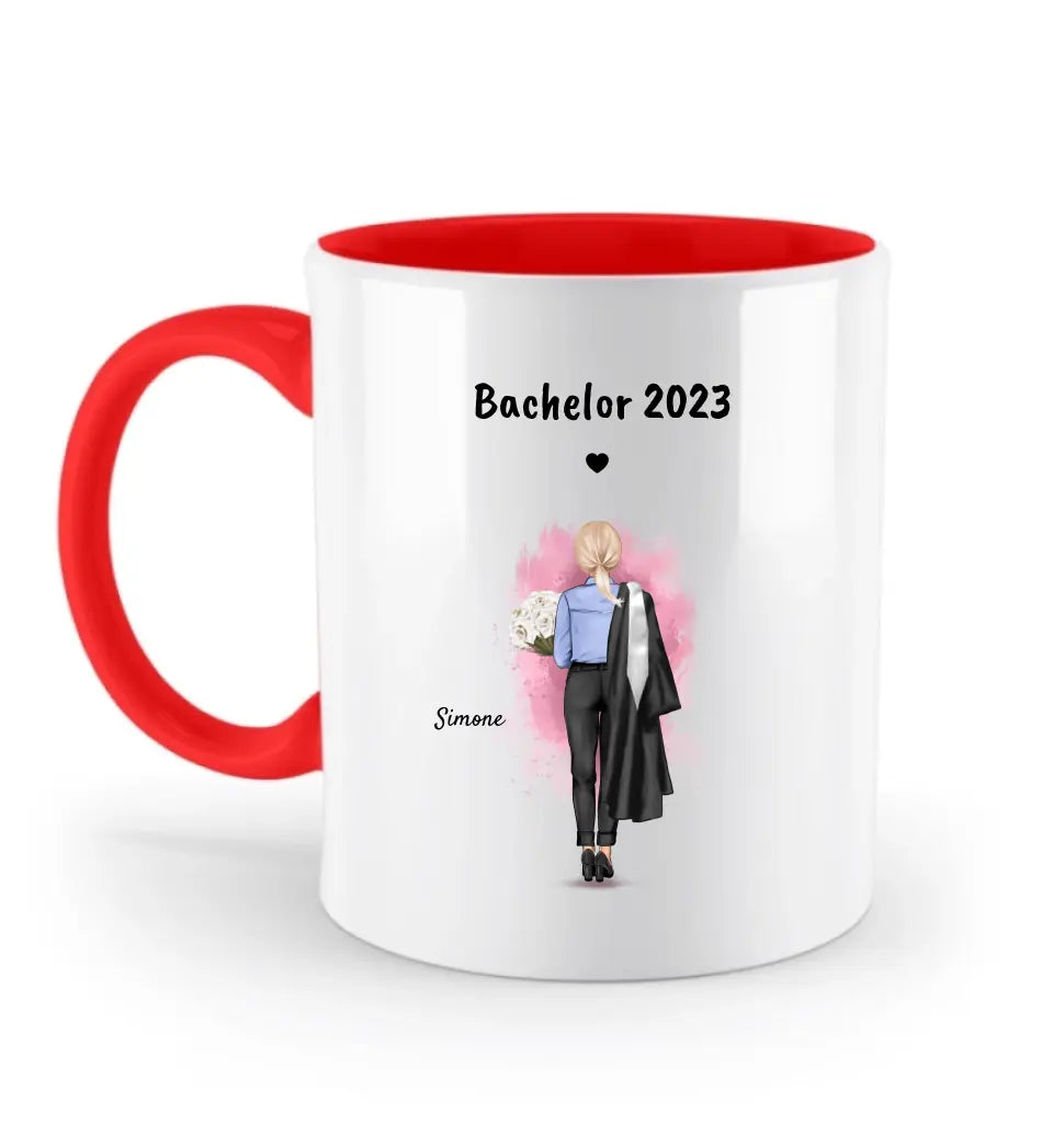 Geschenk Bachelor Abschluss personalisierte Tasse - Cantty