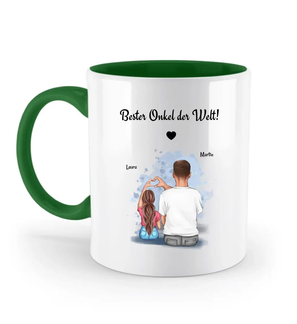 Onkel Nichte Tasse Geschenk personalisiert - Cantty