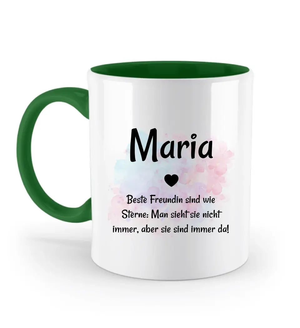 Beste Freundin Namenstasse mit Spruch personalisiert - Cantty