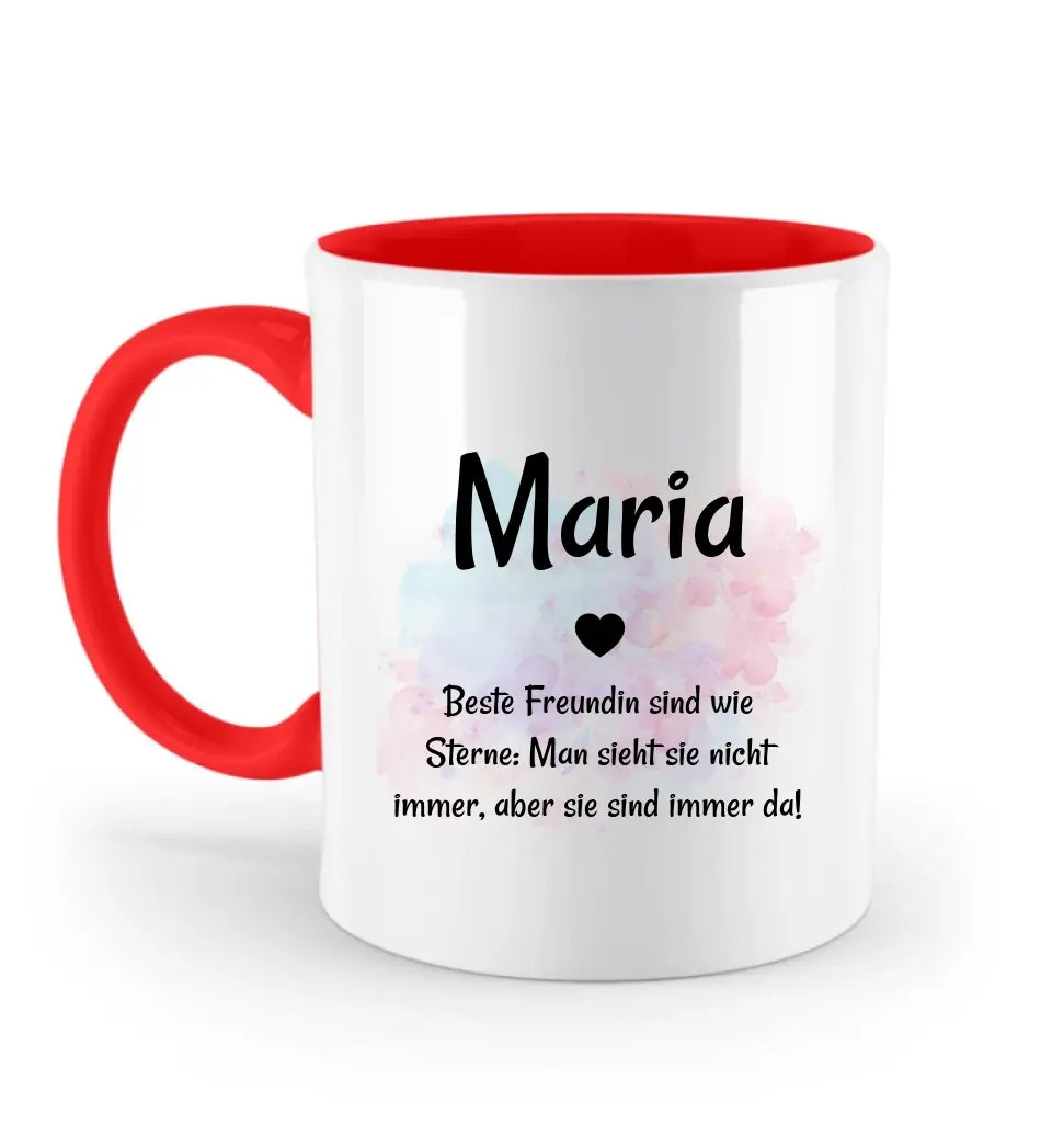 Beste Freundin Namenstasse mit Spruch personalisiert - Cantty