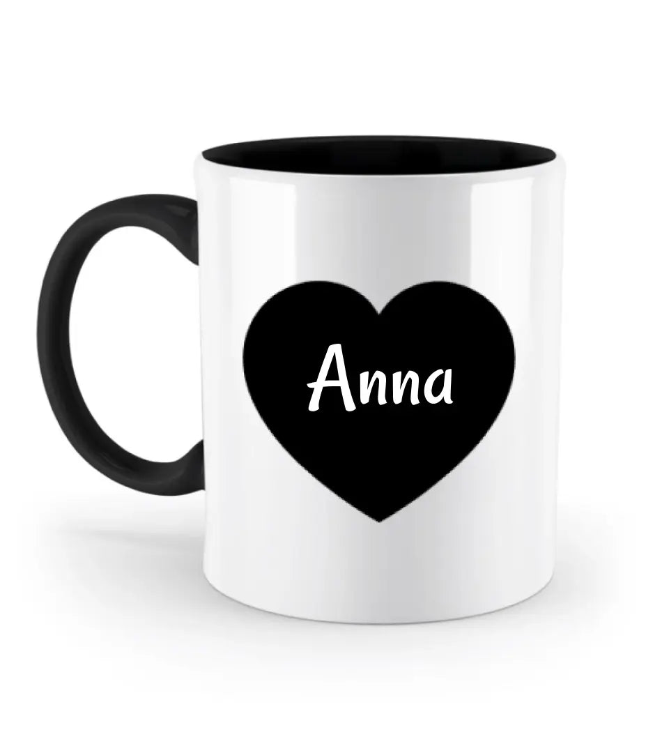 Namenstasse mit Herz personalisiert - Cantty