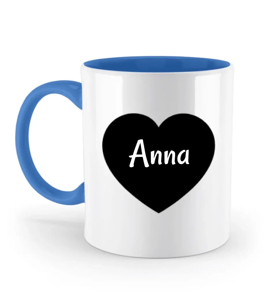Namenstasse mit Herz personalisiert - Cantty