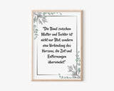 Mutter Tochter Spruch Poster personalisiert - Cantty