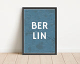 Berlin Koordinatenposter Straßenkarte dein Lieblingsort personalisiert - Cantty