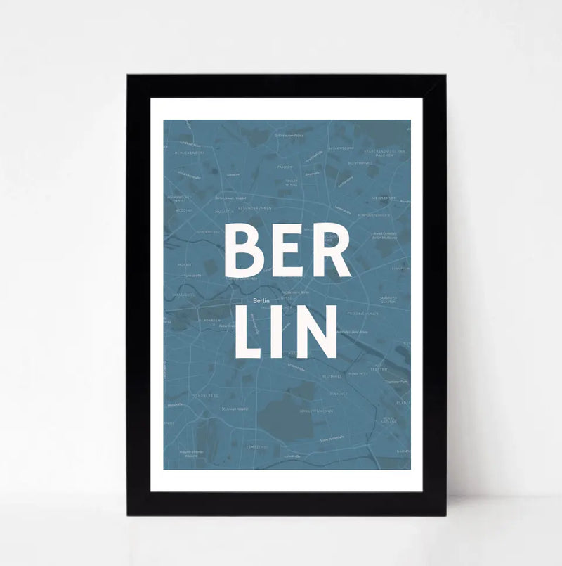 Berlin Koordinatenposter Straßenkarte dein Lieblingsort personalisiert - Cantty