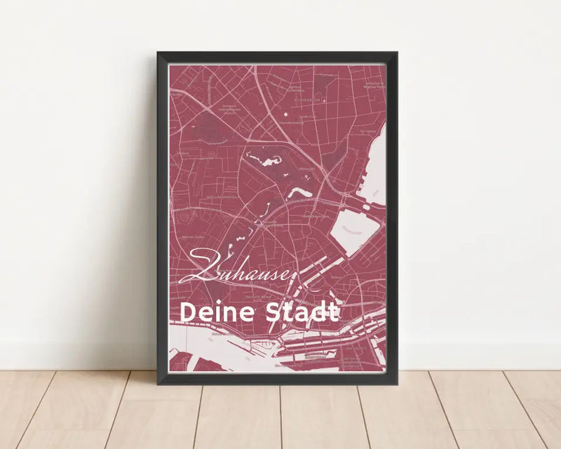 Personalisiertes Koordinatenposter Stadtkarte - Cantty