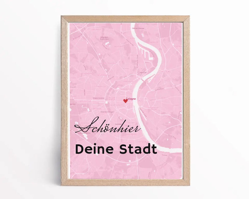 Map Poster Koordinaten deiner Stadt personalisiert - Cantty