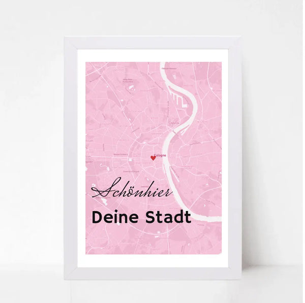 Map Poster Koordinaten deiner Stadt personalisiert