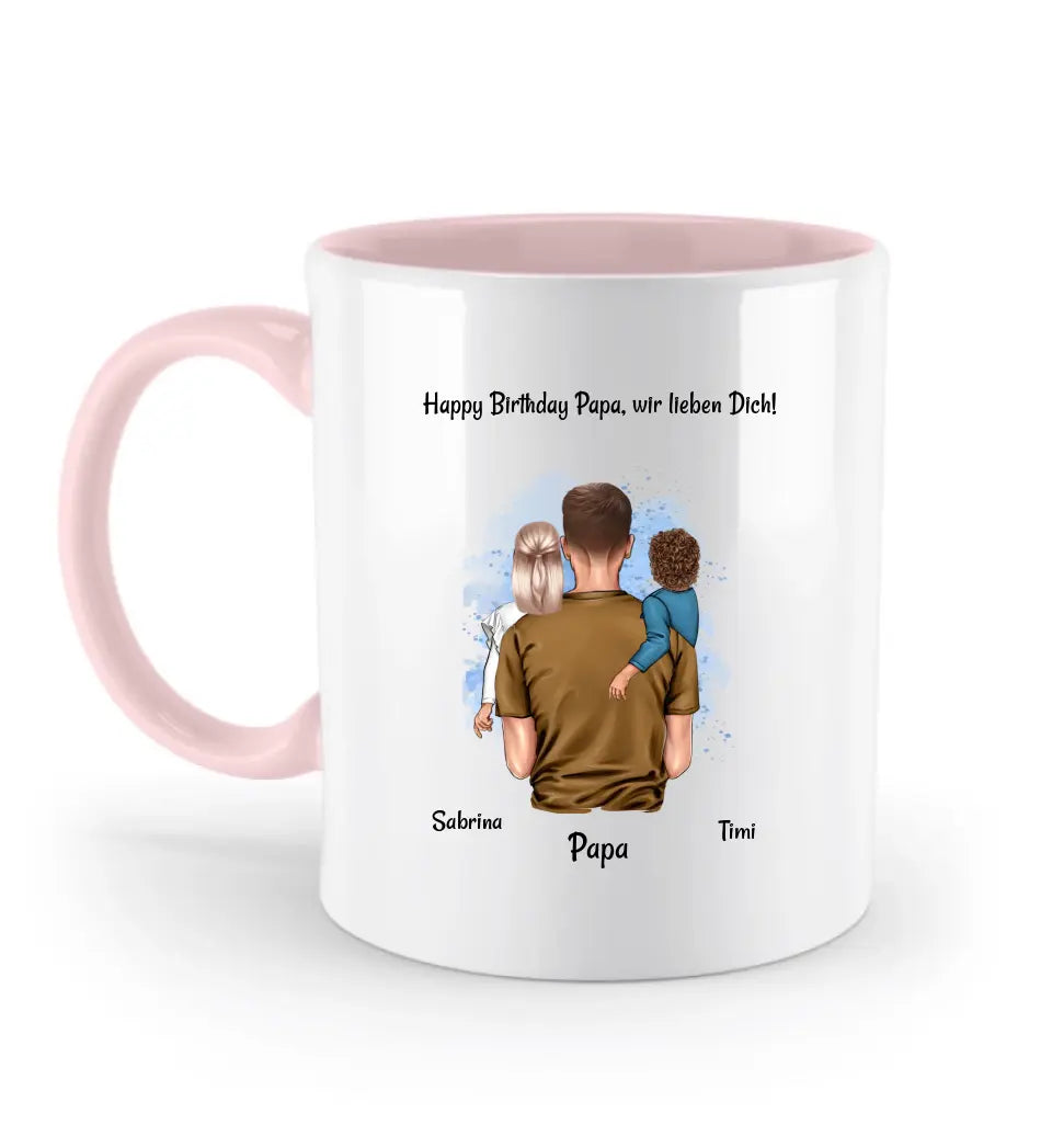 Geschenk Papa Geburtstag Tasse personalisiert - Cantty