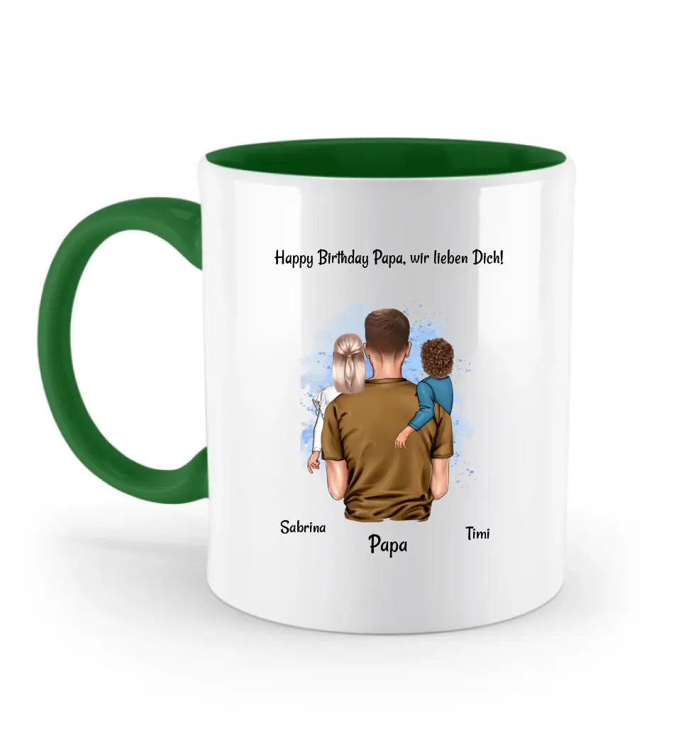 Geschenk Papa Geburtstag Tasse personalisiert - Cantty