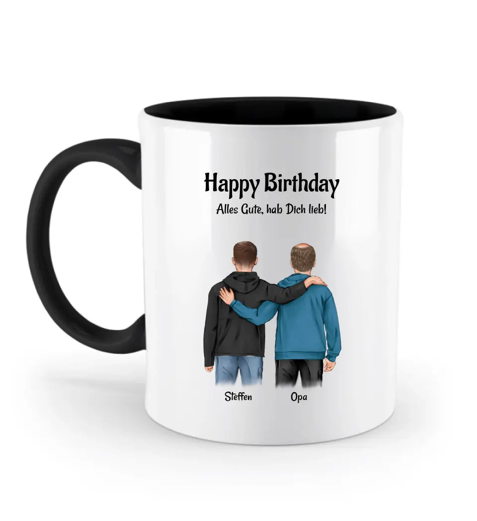 Tasse Geschenk für Opa von Enkel personalisiert - Cantty