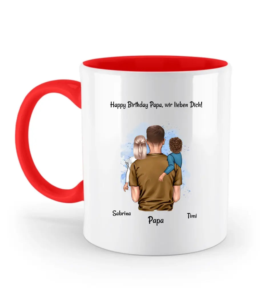 Geschenk Papa Geburtstag Tasse personalisiert - Cantty
