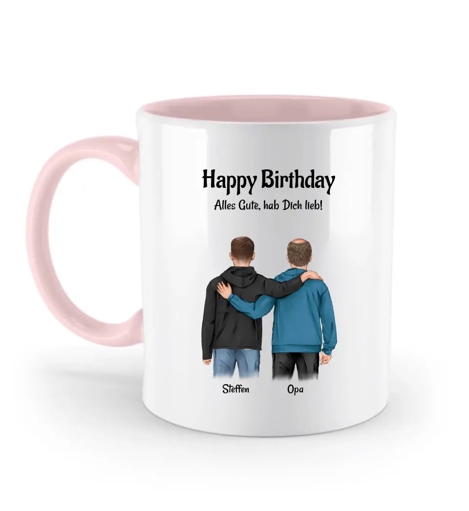 Tasse Geschenk für Opa von Enkel personalisiert - Cantty