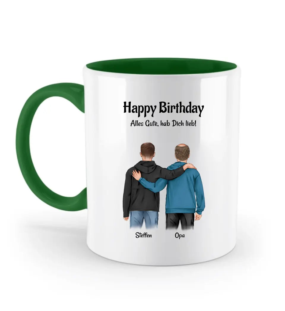 Tasse Geschenk für Opa von Enkel personalisiert - Cantty