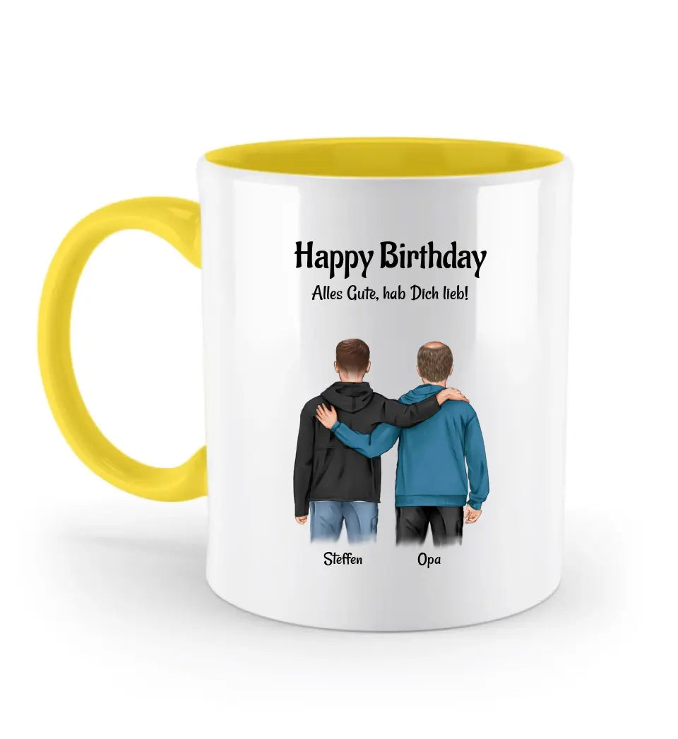 Tasse Geschenk für Opa von Enkel personalisiert - Cantty