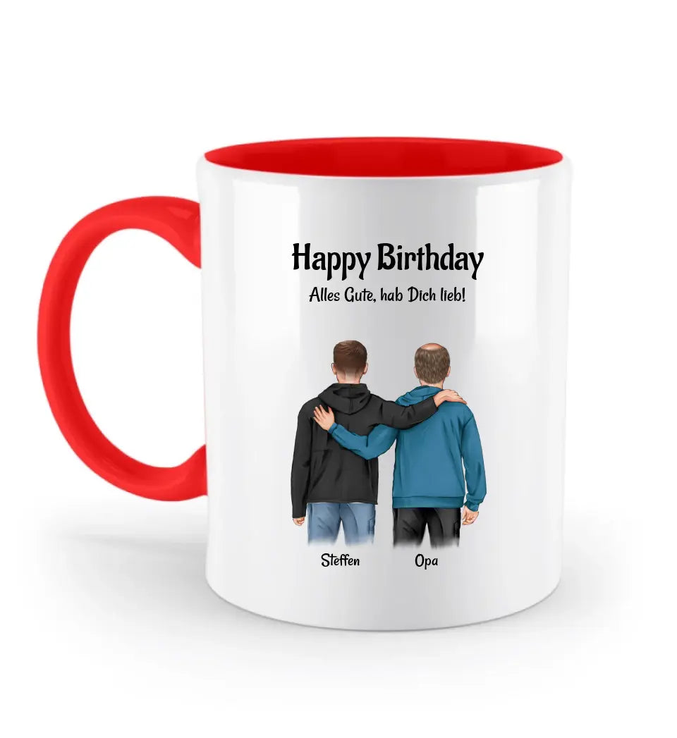 Tasse Geschenk für Opa von Enkel personalisiert - Cantty