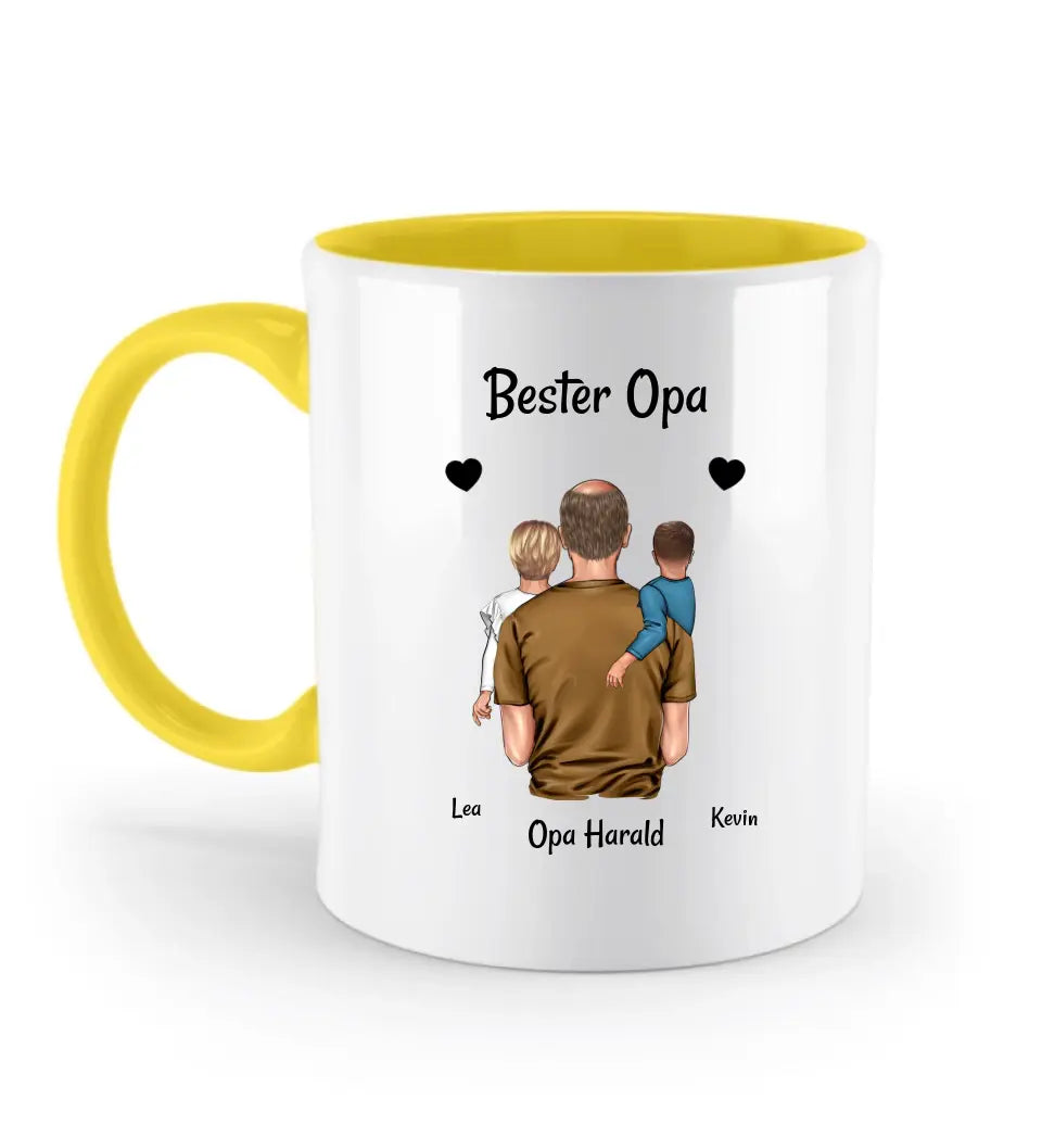 Opa Enkel Vatertagsgeschenk Tasse personalisiert - Cantty
